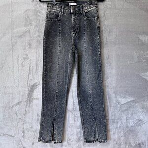 SO Super High Rise Straight Black Jeans Size 7/28W